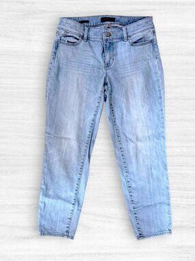 Talbots Flawless Five-Pocket Boyfriend Jeans Petite Size 4P Light Wash Preppy